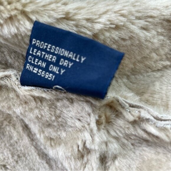 Vintage‎ Leather Shearling Y2K Jacket - Picture 10 of 12